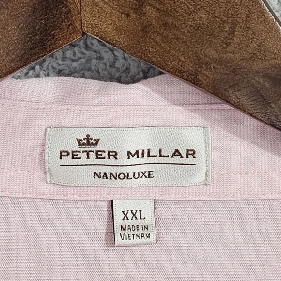 Peter Millar Nanoluxe Men's Polo Golf Shirt XXL Short Sleeve 23PT - Picture 4 of 7